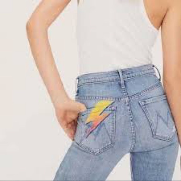 MOTHER Light Wash Distressed Stunner Ankle Step Fray Jeans Size 29 - Picture 2 of 14